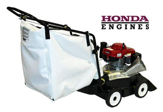 Leaf vacuum blower for lawn debris removal and parking lot cleaning