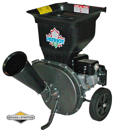 6.5 hp Wood Chipper Shredder, Gas Briggs Engine