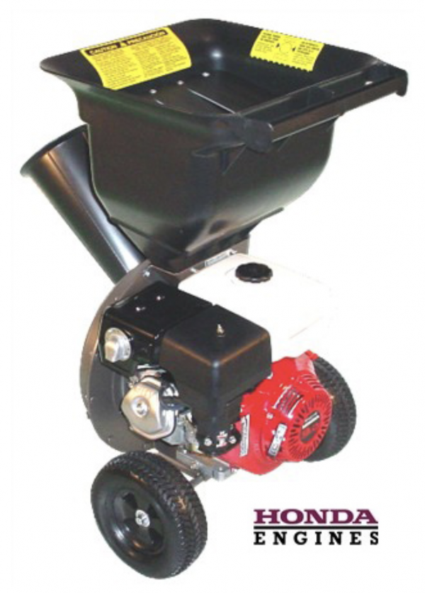 9 HP portable leaf shredder with gas powered engine