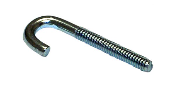 Replacement J-bolt for Patriot lawn vacuums.