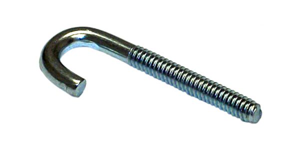 Replacement J-bolt for Patriot lawn vacuums.
